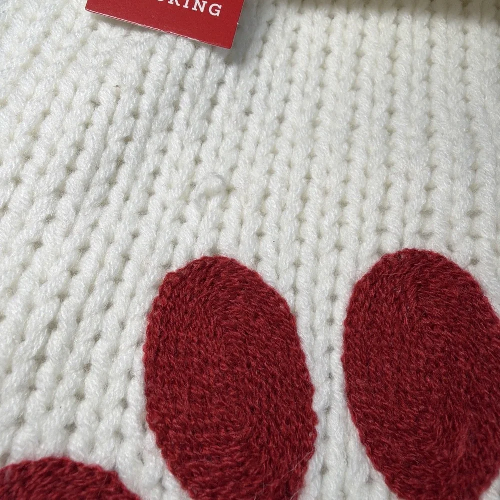 Pet Paw Knit Monogram Stocking Cat/Dog Wondershop White Xmas Holiday Target
